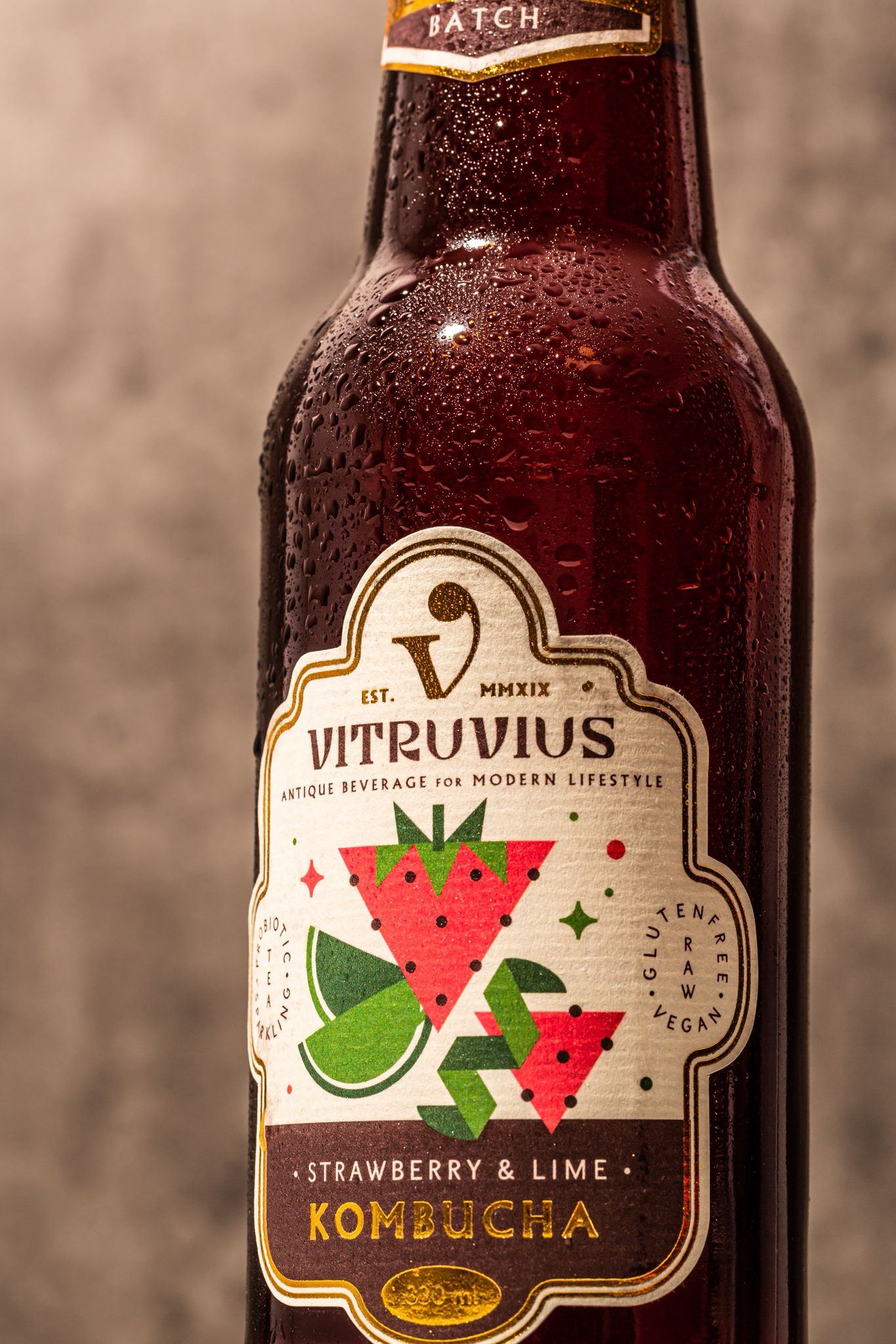 Strawberry&Lime Zest - Seasonal Seri - Kombucha 330ml